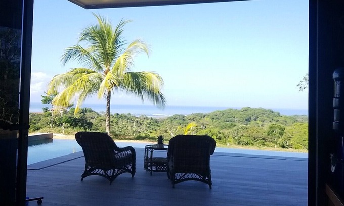 Ciudad Cortes Villa | 0jochal Amazing Hilltop Estate with 360 degree Tortuga Beach and mountain view!
