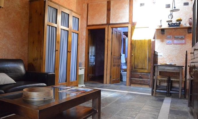 Olmedo Apartamento | Apartamento 1 dormitorio - 4 personas: Con encanto y vistas bonitas al jardín.