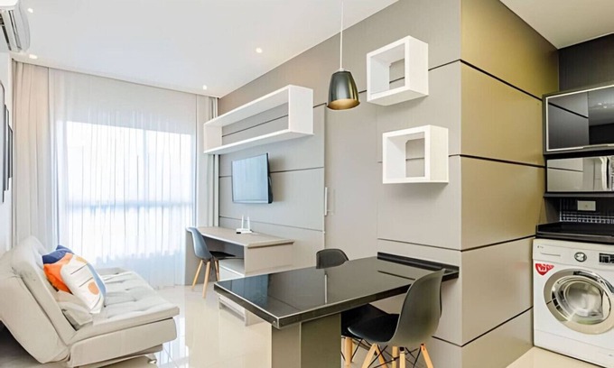 Matriz Apartamento | 1 bedroom elegant and planned lifespace Curitiba.