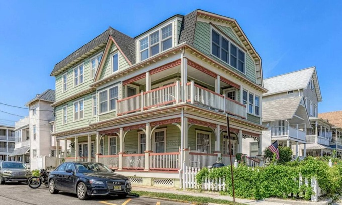 Ocean Grove Casa | 1 Block from Beach with Ocean Views from Two Levels of Wraparound Porches