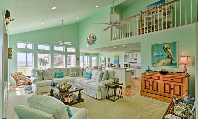 Indian Beach Casa | 1 Block to Beach Family Getaway in Galveston!