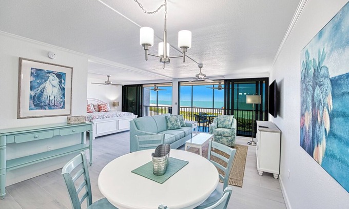 Sanibel Condominio | 1 BR Condo frente al Golfo - 25 pies de la playa