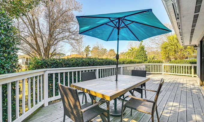 Myrtle Beach Casa | 1 Mi to Broadway at the Beach: Home w/ Large Yard!