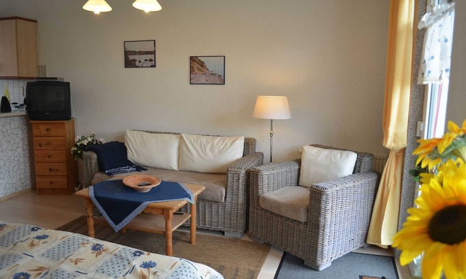 Gross Zicker Apartamento | 1-habitación apartamento N º 02 con terraza -. Pension Ritter - en una zona tranquila de Groß Zicker