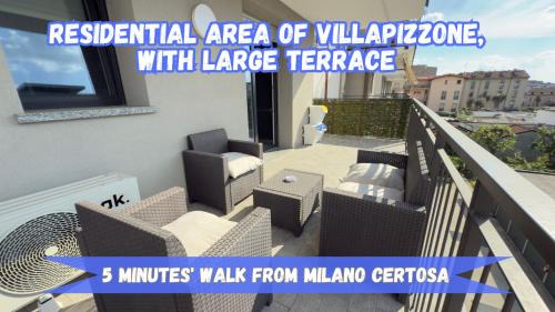 Villapizzone Apartamento | 10 minutes from Fiera Milano with large terrace