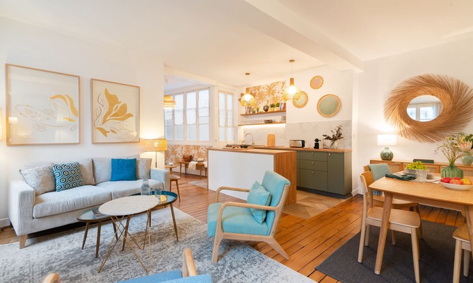 Saint-Gervais Apartamento | 100% legal Marais 2BR / 2BA con aire acondicionado, hasta 6 huéspedes