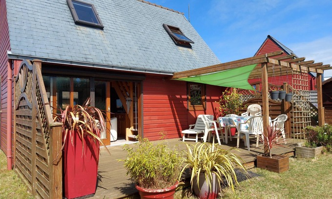 Plouguerneau Chalet De Esquí | A 100 m de la playa, maison en la duna para 5