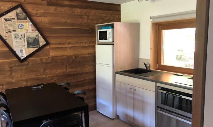 Saint-Leger-les-Melezes Apartamento | Swimming pool, sauna, hammam, parking, tv, ski locker, 35m², Saint-Léger-les-Mélèzes