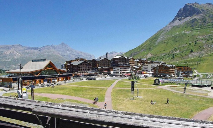 Tignes le Lac Apartamento | 10m del centro estación, 3.o piso, vista montaña, balcón, tv, local para esquís, 26m², Tignes