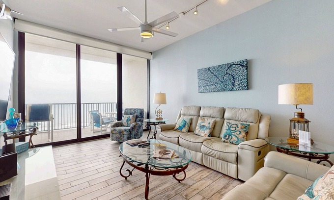 South Padre Island Casa | 12th-floor penthouse beach perch with pools, tennis & gym