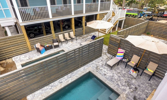 Folly Beach Casa | 15-bedroom vacation rental with 3 pools, interconnected homes, and room for 36 g