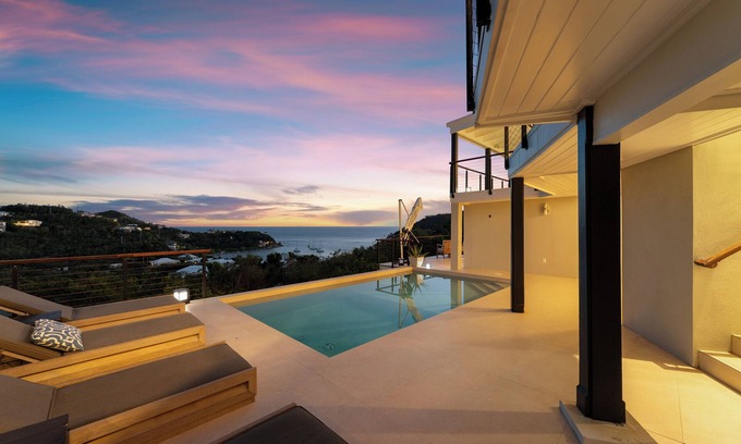 Estate Chocolate Hole and Great Cruz Bay Villa | Villa Kia Orana St John, USVI, 180 Degree Ocean Views & Private Pool Villa