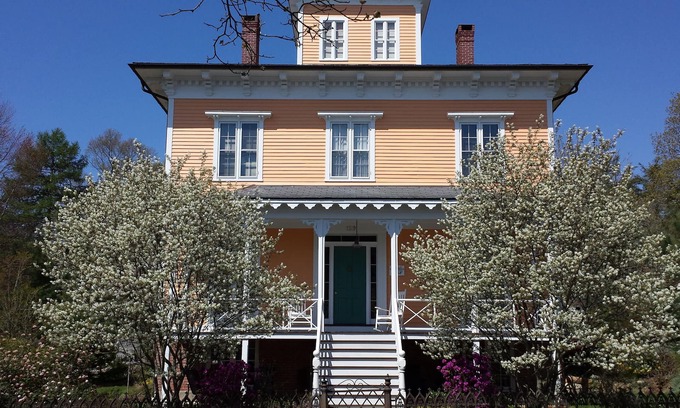 Mystic Casa | 1853 Captain Wheeler House-Historic Seaport Home Garden-Rental Retreat