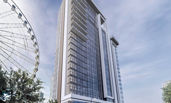 Downtown Atlanta Complejo | 1BD/Atlanta - Downtown w/Rooftop Pool and Pool Bar!