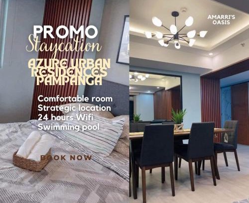 San Fernando Apartamento | 1BEDROOM Unit at Azure north With Netflix up to 6PAX
