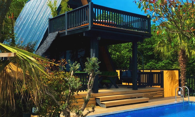 Sapanca Casa | 2+1 Lake view - Private heated pool - Jacuzzi - 5 person bungalow