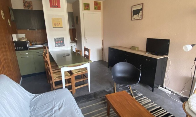 Besse-et-Saint-Anastaise Apartamento | 2-bedroom apartment with piste view 5 minutes from center