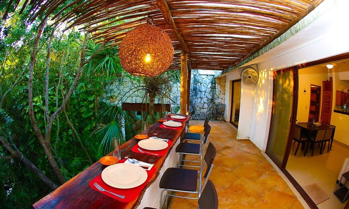 Akumal Apartamento | Apartamento De 2 Dormitorios En Tranquilo Complejo Residencial Seguro Rodeado Por La Naturaleza