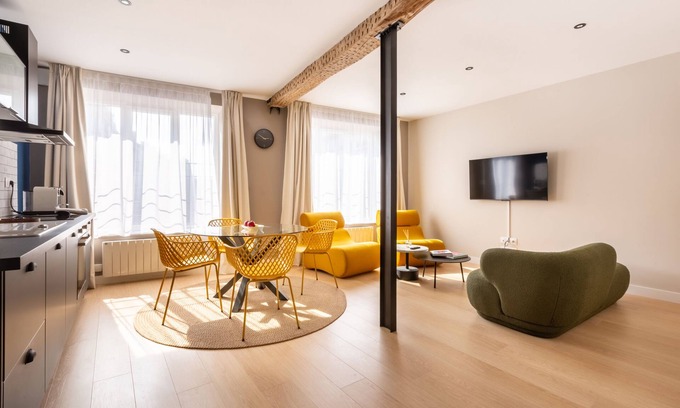 Lille Centre Ville Apartamento | Apartamento-Baño con ducha-Vista a la Ciudad