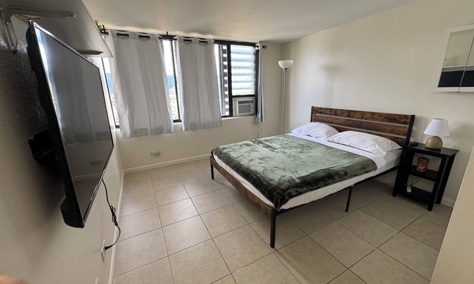 Waikiki Apartamento | 2-bedroom studio Family 4 person in terrific HonoluluNear Waikiki AlaMoanaGreen