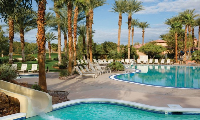 Palm Desert Casa | 2 Bedroom Villa: 2 King Beds; 2 sofa beds; Kitchen, Dining, Fireplace, Balcony