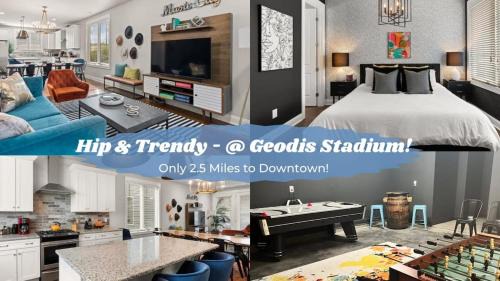 South Nashville Casa | 2 Chic Townhomes Near Geodis Sleeps 22