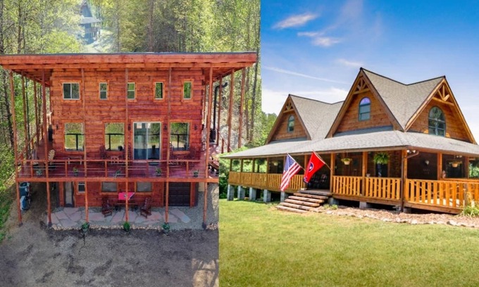 Cosby Cabina | 2 Log Cabins Retreat in the Smoky Mountains