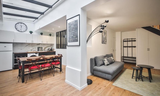 Porte-Saint-Martin Apartamento | 2.Luxueux Duplex 6/8pers/Full Equipped/République