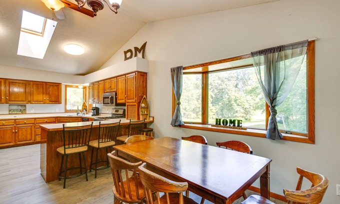 Faribault Casa | 2 Mi to Cedar Lake: Quiet Home w/ Fire Pit + Deck