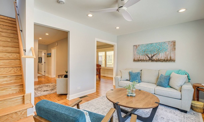 Evanston Casa | 2 Mi to Northwestern: Updated Home w/ Game Room!