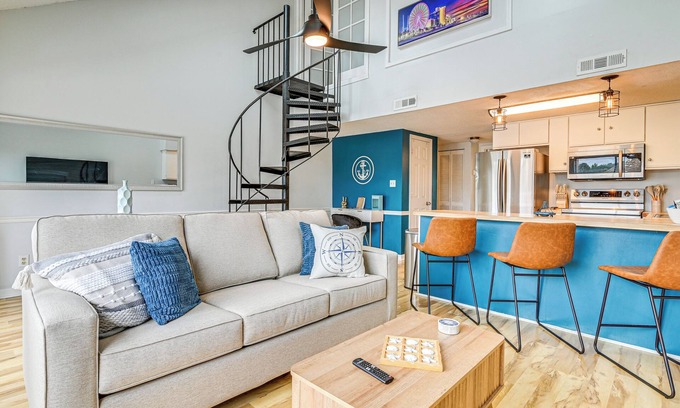 Surfside Beach Casa | 2 Mi to Surfside Beach: Coastal Escape w/ Balcony!