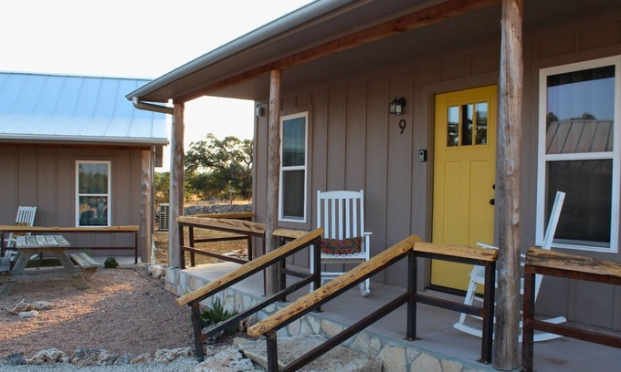 Wimberley Cabaña | 2-Queen Bedroom #9 Worldly Traveler by RusTx Ranch