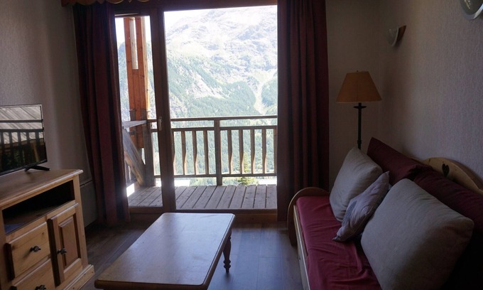 Orcieres-Merlette Apartamento | Apartamento 2 piezas cabina, parking, WiFi y mascotas permitidas