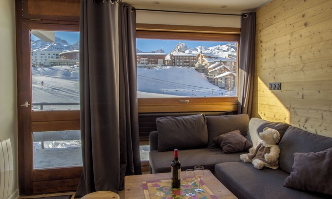 Tignes le Lac Apartamento | 2 Rooms Terrace direct slopes 45M² 6 people WIFI