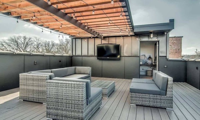 South Nashville Casa | 2 casas de súper lujo - ¡Vista al centro! -Duerme 20!
