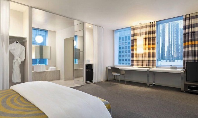 Financial District Hotel | 2 Units - Elegant Stay w/ City Views, Fire Pit & Prime Downtown LA Location