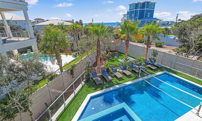 Santa Rosa Beach Casa | 26 Guests - Panoramic Views - South of 30A - Private Pool - Events