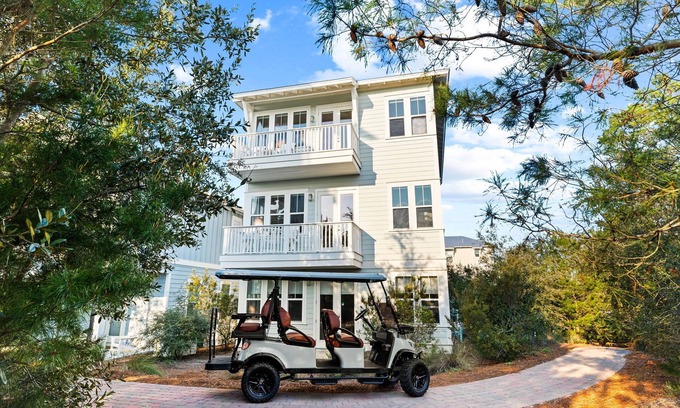Santa Rosa Beach Casa | 276 | 30A + 6 Seater Golf Cart + Air Hockey Table!