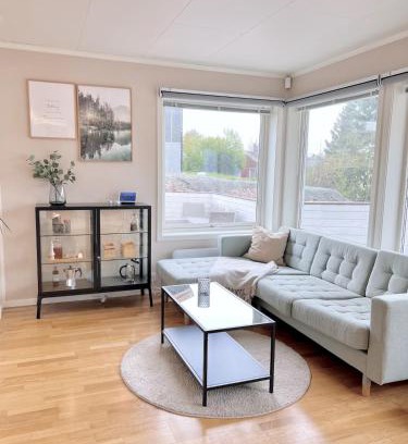 Trondheim Apartamento | 2BR, 2 parking spots, EV-charger and home office