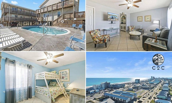 Gulf Shores Apartamento | 2BR Condo w Pool, Beach Access and Walk to Hangout