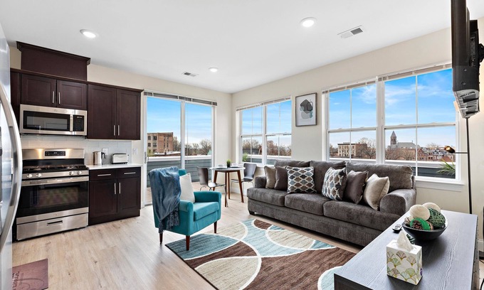 Newark Apartamento | 2BR★Penthouse★Hidden Gem💎*Skyline view*EWR