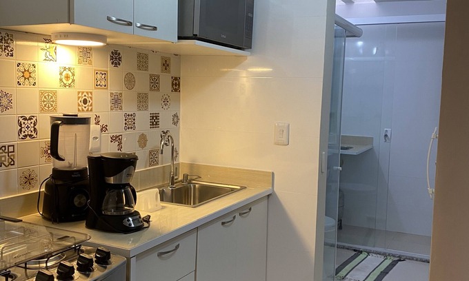 Flamengo Apartamento | 2Q-internet-praia Stella Mares-Cond Fechado