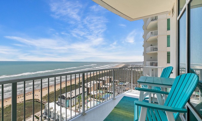 South Padre Island Condominio | 3/3 Sapphire Condo 23rd Floor, Ocean & Bay View Balconies, Corner Unit, NO FEES!