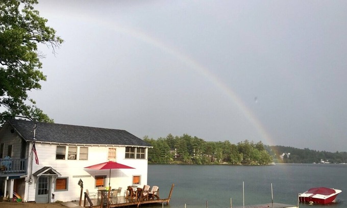 Laconia Cabaña | Casa de botes de 3 habitaciones en Paugus Bay Lake Winnipesaukee