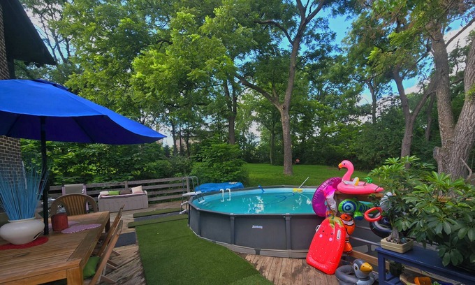 Lemont Casa | 3-bedroom hillside property in woods with fireplace and lake view
