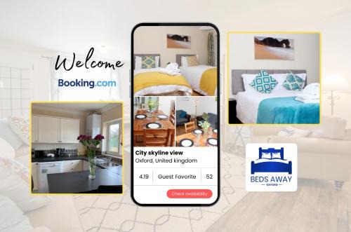 Oxford Casa | 3 Bedroom House For Contractors By Beds Away Short Lets & Serviced Accommodation Oxford With Free Parking for 2 Cars