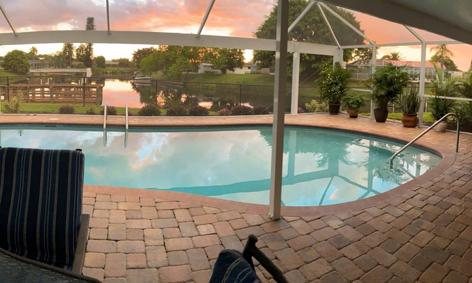 North Port Casa | 3 Bedroom Waterfront Home w/ Heated Saltwater Pool!