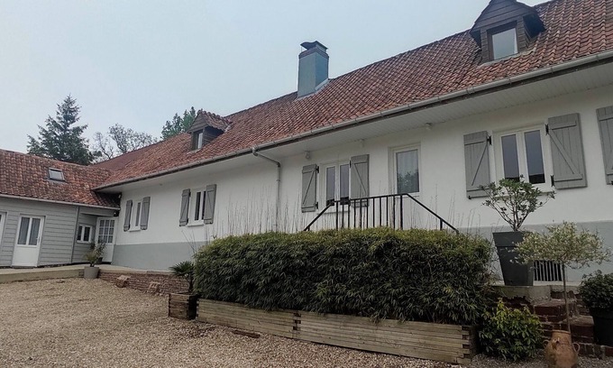 Saint-Michel-sous-Bois Cabaña | 3 casas rurales independientes de 13, 9 y 5 personas con piscina cubierta climatizada
