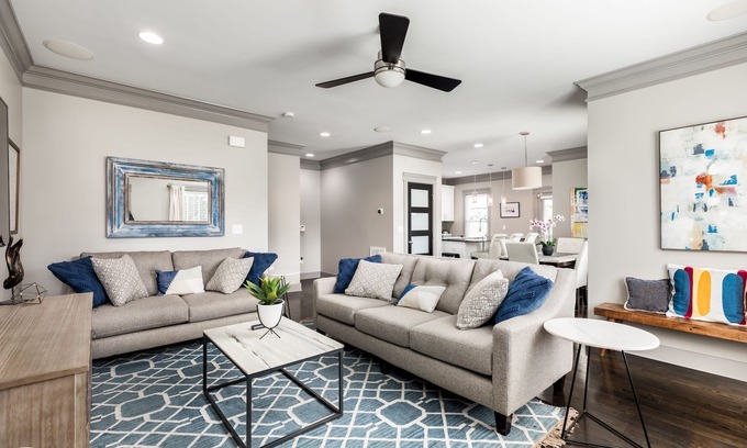 Edgehill Casa | Hermoso 3 Niv., 3HAB / 3. 5BA Townhouse minutos del centro de Nashville, 3 camas King