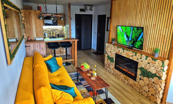 Kvartal Noviya Grad Apartamento | 3 min walk to ski lift, free parking, cozy flat & mountain view